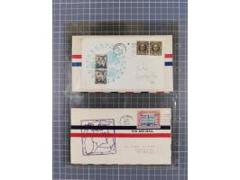 1910/45, Deutsche und internationale Flugpost, 2 Alben mit 430 Briefen, Karten, GZ, Ansichtskarten, dabei Deutsches Reich mit