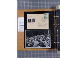 1933/45, Dokumentation zum Thema: Hitlers verbrecherische SS und seine SA", insgesamt 55 Belegstücke (33 x SS) mit besseren P