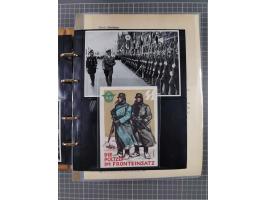 1933/45, Dokumentation zum Thema: Hitlers verbrecherische SS und seine SA", insgesamt 55 Belegstücke (33 x SS) mit besseren P