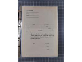 1933/45, Dokumentation zum Thema: Hitlers verbrecherische SS und seine SA", insgesamt 55 Belegstücke (33 x SS) mit besseren P