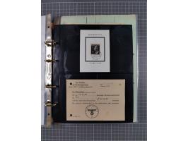 1933/45, Dokumentation zum Thema: Hitlers verbrecherische SS und seine SA", insgesamt 55 Belegstücke (33 x SS) mit besseren P