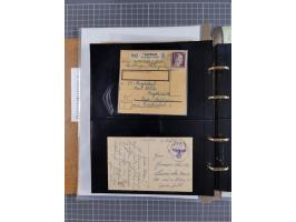 1933/45, Dokumentation zum Thema: Hitlers verbrecherische SS und seine SA", insgesamt 55 Belegstücke (33 x SS) mit besseren P