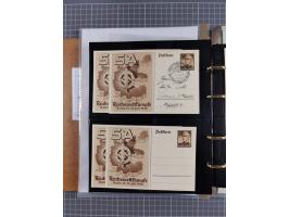 1933/45, Dokumentation zum Thema: Hitlers verbrecherische SS und seine SA", insgesamt 55 Belegstücke (33 x SS) mit besseren P