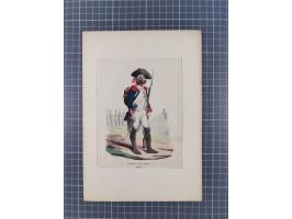 1820/90(ca.), 19. Jahrhundert, 47 Lithografien und Tuschzeichnungen von Militärs und Uniformen, dabei Preußische, Sächsische 