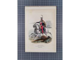 1820/90(ca.), 19. Jahrhundert, 47 Lithografien und Tuschzeichnungen von Militärs und Uniformen, dabei Preußische, Sächsische 