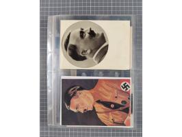 1933/45, Propaganda, 2 Alben mit 310 Belegen, alle zum Thema: A. Hitler, das Gesicht des Hauptkriegsverbrechers-verantwortlic