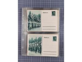 1933/45, Propaganda, 2 Alben mit 310 Belegen, alle zum Thema: A. Hitler, das Gesicht des Hauptkriegsverbrechers-verantwortlic