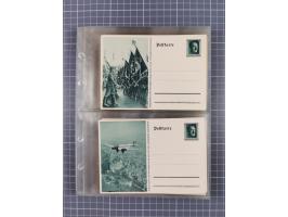 1933/45, Propaganda, 2 Alben mit 310 Belegen, alle zum Thema: A. Hitler, das Gesicht des Hauptkriegsverbrechers-verantwortlic