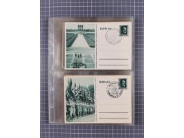 1933/45, Propaganda, 2 Alben mit 310 Belegen, alle zum Thema: A. Hitler, das Gesicht des Hauptkriegsverbrechers-verantwortlic