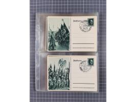 1933/45, Propaganda, 2 Alben mit 310 Belegen, alle zum Thema: A. Hitler, das Gesicht des Hauptkriegsverbrechers-verantwortlic