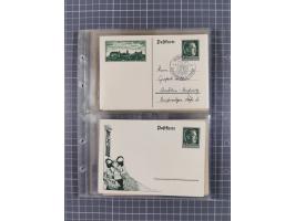 1933/45, Propaganda, 2 Alben mit 310 Belegen, alle zum Thema: A. Hitler, das Gesicht des Hauptkriegsverbrechers-verantwortlic