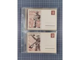 1933/45, Propaganda, 2 Alben mit 310 Belegen, alle zum Thema: A. Hitler, das Gesicht des Hauptkriegsverbrechers-verantwortlic
