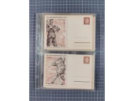 1933/45, Propaganda, 2 Alben mit 310 Belegen, alle zum Thema: A. Hitler, das Gesicht des Hauptkriegsverbrechers-verantwortlic