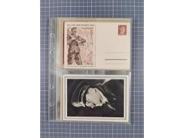 1933/45, Propaganda, 2 Alben mit 310 Belegen, alle zum Thema: A. Hitler, das Gesicht des Hauptkriegsverbrechers-verantwortlic