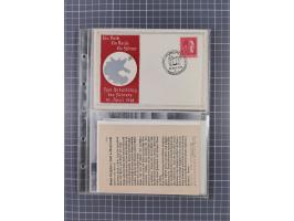 1933/45, Propaganda, 2 Alben mit 310 Belegen, alle zum Thema: A. Hitler, das Gesicht des Hauptkriegsverbrechers-verantwortlic