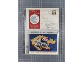 1933/45, Propaganda, 2 Alben mit 310 Belegen, alle zum Thema: A. Hitler, das Gesicht des Hauptkriegsverbrechers-verantwortlic