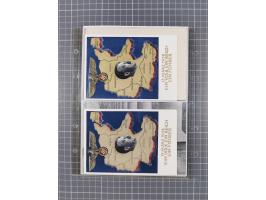 1933/45, Propaganda, 2 Alben mit 310 Belegen, alle zum Thema: A. Hitler, das Gesicht des Hauptkriegsverbrechers-verantwortlic