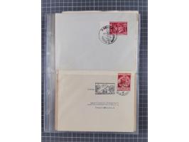 1933/45, Propaganda, 2 Alben mit 310 Belegen, alle zum Thema: A. Hitler, das Gesicht des Hauptkriegsverbrechers-verantwortlic