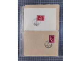 1933/45, Propaganda, 2 Alben mit 310 Belegen, alle zum Thema: A. Hitler, das Gesicht des Hauptkriegsverbrechers-verantwortlic