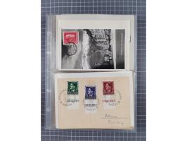 1933/45, Propaganda, 2 Alben mit 310 Belegen, alle zum Thema: A. Hitler, das Gesicht des Hauptkriegsverbrechers-verantwortlic