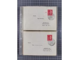 1933/45, Propaganda, 2 Alben mit 310 Belegen, alle zum Thema: A. Hitler, das Gesicht des Hauptkriegsverbrechers-verantwortlic