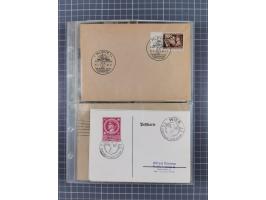 1933/45, Propaganda, 2 Alben mit 310 Belegen, alle zum Thema: A. Hitler, das Gesicht des Hauptkriegsverbrechers-verantwortlic