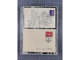 1933/45, Propaganda, 2 Alben mit 310 Belegen, alle zum Thema: A. Hitler, das Gesicht des Hauptkriegsverbrechers-verantwortlic