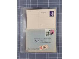 1933/45, Propaganda, 2 Alben mit 310 Belegen, alle zum Thema: A. Hitler, das Gesicht des Hauptkriegsverbrechers-verantwortlic