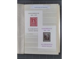 1933/45, Propaganda, 2 Alben mit 310 Belegen, alle zum Thema: A. Hitler, das Gesicht des Hauptkriegsverbrechers-verantwortlic