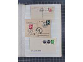 1933/45, Propaganda, 2 Alben mit 310 Belegen, alle zum Thema: A. Hitler, das Gesicht des Hauptkriegsverbrechers-verantwortlic