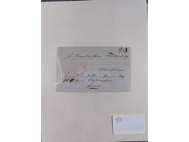 1734/1872, Norddeutsche Staaten, rund 30 Belege, dabei diverse Stempel, Auslandspost, kleiner "DE HAMBURG", etc.