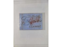 1734/1872, Norddeutsche Staaten, rund 30 Belege, dabei diverse Stempel, Auslandspost, kleiner "DE HAMBURG", etc.