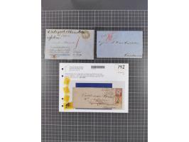 1734/1872, Norddeutsche Staaten, rund 30 Belege, dabei diverse Stempel, Auslandspost, kleiner "DE HAMBURG", etc.