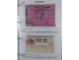 1842/1975, reichhaltige Sammlung mit etwas über 110 Briefen, dabei u.a. Mi.-Nr. 7II (oben angeschnitten) auf Forwarded-Brief 