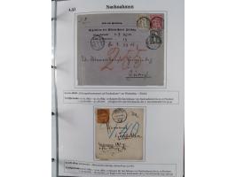 1842/1975, reichhaltige Sammlung mit etwas über 110 Briefen, dabei u.a. Mi.-Nr. 7II (oben angeschnitten) auf Forwarded-Brief 