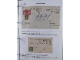 1842/1975, reichhaltige Sammlung mit etwas über 110 Briefen, dabei u.a. Mi.-Nr. 7II (oben angeschnitten) auf Forwarded-Brief 