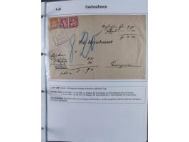 1842/1975, reichhaltige Sammlung mit etwas über 110 Briefen, dabei u.a. Mi.-Nr. 7II (oben angeschnitten) auf Forwarded-Brief 
