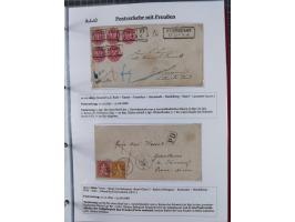 1842/1975, reichhaltige Sammlung mit etwas über 110 Briefen, dabei u.a. Mi.-Nr. 7II (oben angeschnitten) auf Forwarded-Brief 