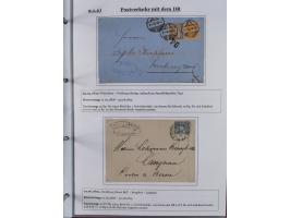 1842/1975, reichhaltige Sammlung mit etwas über 110 Briefen, dabei u.a. Mi.-Nr. 7II (oben angeschnitten) auf Forwarded-Brief 