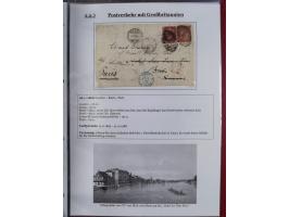 1842/1975, reichhaltige Sammlung mit etwas über 110 Briefen, dabei u.a. Mi.-Nr. 7II (oben angeschnitten) auf Forwarded-Brief 