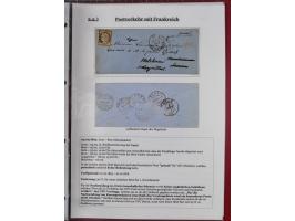 1842/1975, reichhaltige Sammlung mit etwas über 110 Briefen, dabei u.a. Mi.-Nr. 7II (oben angeschnitten) auf Forwarded-Brief 