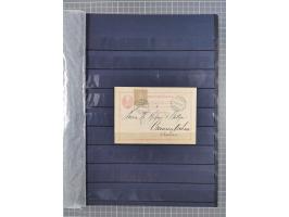 1842/1975, reichhaltige Sammlung mit etwas über 110 Briefen, dabei u.a. Mi.-Nr. 7II (oben angeschnitten) auf Forwarded-Brief 