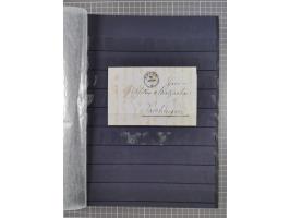 1842/1975, reichhaltige Sammlung mit etwas über 110 Briefen, dabei u.a. Mi.-Nr. 7II (oben angeschnitten) auf Forwarded-Brief 