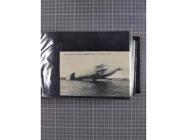1907/38, Album 100 Zeppelin-Ansichtskarten, dabei 64 Karten bis 1914 (52 AK Deutsches Reich) mit vielen seltenen Ansichten, m