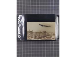 1907/38, Album 100 Zeppelin-Ansichtskarten, dabei 64 Karten bis 1914 (52 AK Deutsches Reich) mit vielen seltenen Ansichten, m