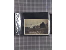 1907/38, Album 100 Zeppelin-Ansichtskarten, dabei 64 Karten bis 1914 (52 AK Deutsches Reich) mit vielen seltenen Ansichten, m