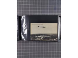 1907/38, Album 100 Zeppelin-Ansichtskarten, dabei 64 Karten bis 1914 (52 AK Deutsches Reich) mit vielen seltenen Ansichten, m