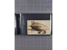 1907/38, Album 100 Zeppelin-Ansichtskarten, dabei 64 Karten bis 1914 (52 AK Deutsches Reich) mit vielen seltenen Ansichten, m