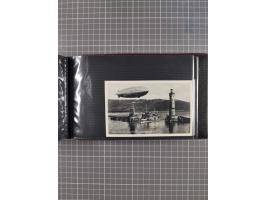 1907/38, Album 100 Zeppelin-Ansichtskarten, dabei 64 Karten bis 1914 (52 AK Deutsches Reich) mit vielen seltenen Ansichten, m