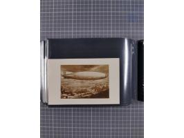 1907/38, Album 100 Zeppelin-Ansichtskarten, dabei 64 Karten bis 1914 (52 AK Deutsches Reich) mit vielen seltenen Ansichten, m